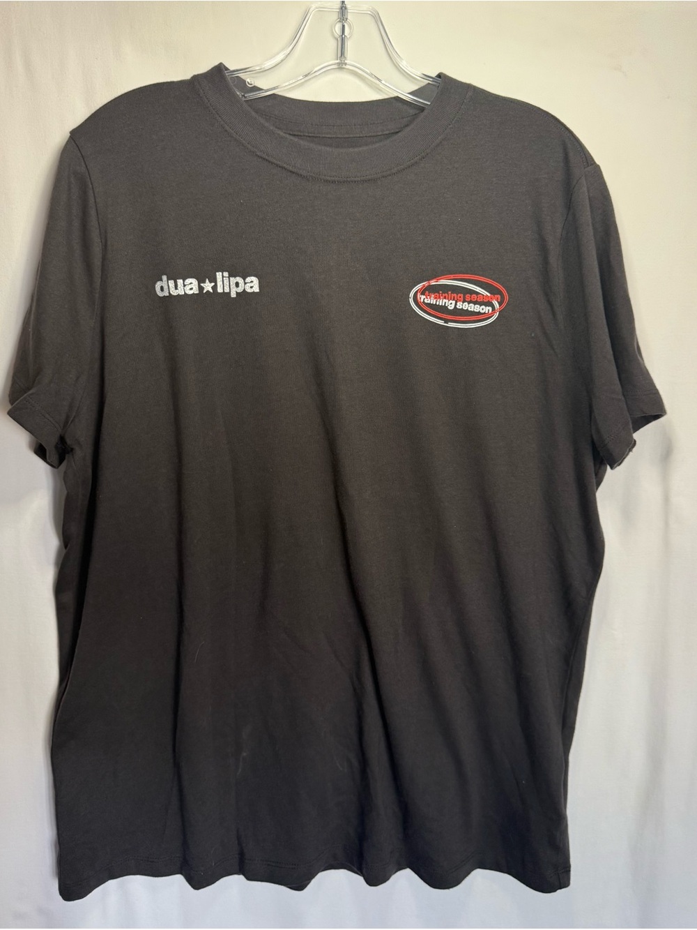 abercrombie kids Black Tee with White Logo and Red Accent Oval